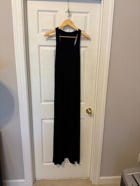 Vince black racerback maxi dress, S